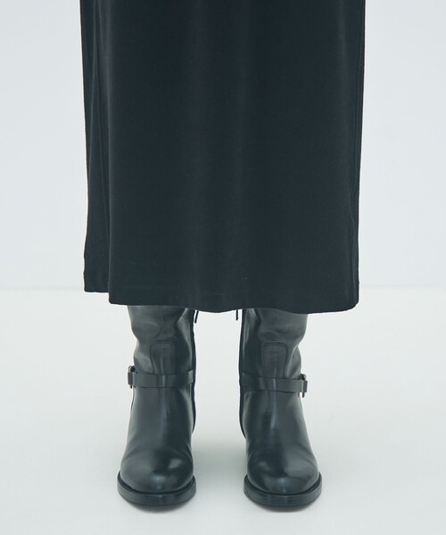 コットンポリエステルベロア Vネックワンピース（ワンピース