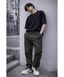【Bls】【Bling Leads】ヒョウ柄テーパードパンツ