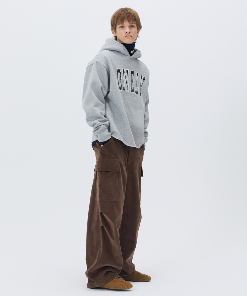 NOHANT(ノアン)の「LONELY/LOVELY FLUFF CUT OFF HOODIE GRAY(パーカー・メンズ・ライトグレー・SMALL/MEDIUM/LARGE)」の4枚目の写真
