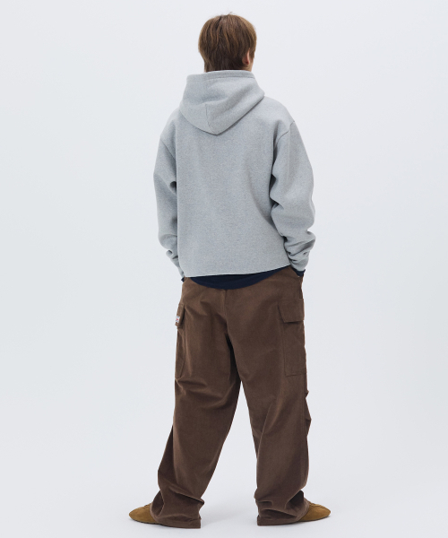 NOHANT(ノアン)の「LONELY/LOVELY FLUFF CUT OFF HOODIE GRAY(パーカー・メンズ・ライトグレー・SMALL/MEDIUM/LARGE)」の5枚目の写真