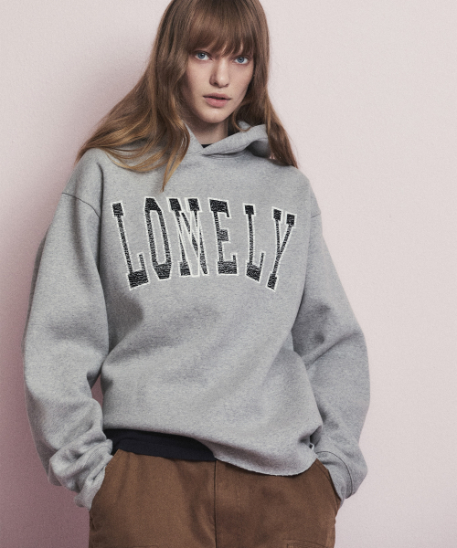 NOHANT(ノアン)の「LONELY/LOVELY FLUFF CUT OFF HOODIE GRAY(パーカー・メンズ・ライトグレー・SMALL/MEDIUM/LARGE)」の8枚目の写真