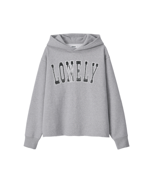 NOHANT(ノアン)の「LONELY/LOVELY FLUFF CUT OFF HOODIE GRAY(パーカー・メンズ・ライトグレー・SMALL/MEDIUM/LARGE)」の9枚目の写真