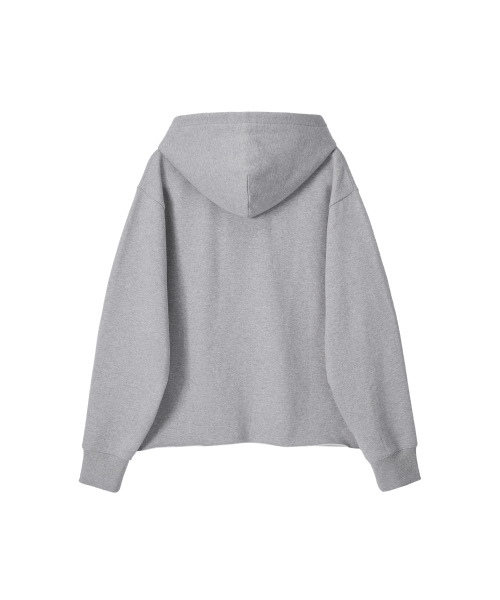 NOHANT(ノアン)の「LONELY/LOVELY FLUFF CUT OFF HOODIE GRAY(パーカー・メンズ・ライトグレー・SMALL/MEDIUM/LARGE)」の10枚目の写真