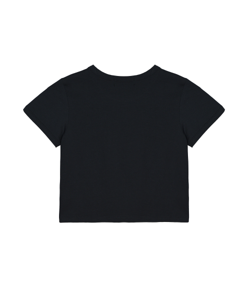 NICK&NICOLE(ニックアンドニコール)の「BUTTERFLY SIGNATURE CROP TOP_BLACK CREAM(Tシャツ/カットソー・レディース・その他・FREE)」の6枚目の写真