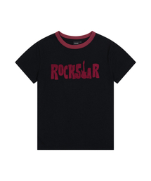 ROCKSTAR Boucle Half Top (Black)