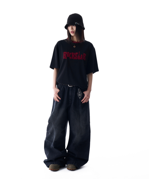 AAKAM(アーカム)の「ROCKSTAR Boucle Half Top (Black)(Tシャツ/カットソー・レディース・その他・2/1)」の7枚目の写真