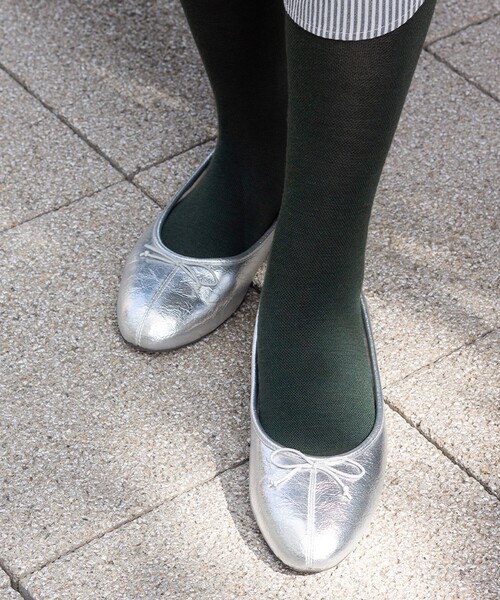 green label relaxing（グリーンレーベルリラクシング）の「＜MAEE＞コンプレッション ソックス / 着圧ソックス / 靴下（ソックス/靴下・レディース・ナチュラル/ケリーグリーン/ダークグレー・FREE）」の6枚目の写真