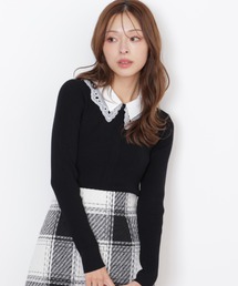 JILL by JILL STUART | ◇レース衿レイヤードニット(ニット/セーター)