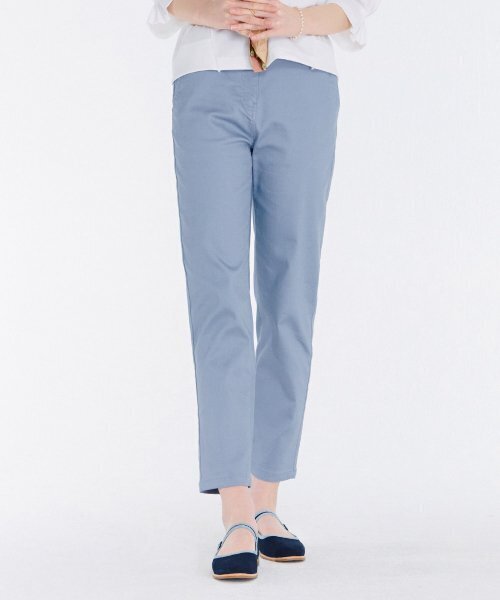CHASECULT(チェイスカルト)の「レディースサイドバンディングコットンパンツ-CARG2261B0D(その他パンツ・レディース・スカイブルー・67/70)」の1枚目の写真