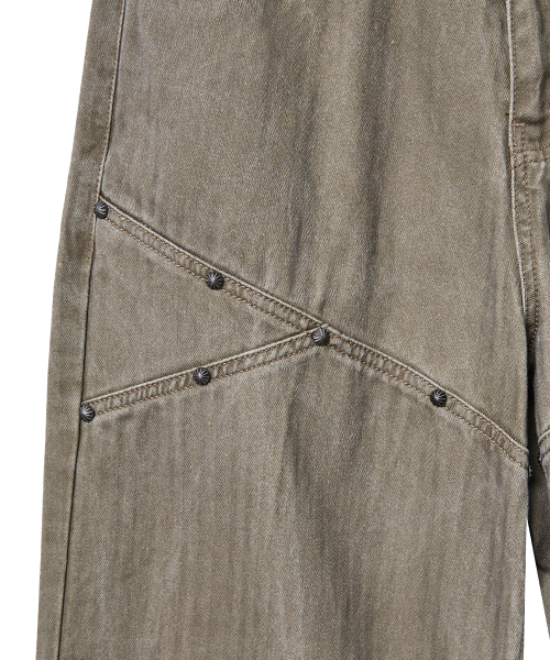 Midnight Move（ミッドナイトムーブ）の「hb rivet pants (brown)（その他パンツ・レディース・その他・SMALL/MEDIUM）」の3枚目の写真