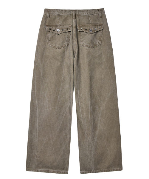 Midnight Move（ミッドナイトムーブ）の「hb rivet pants (brown)（その他パンツ・レディース・その他・SMALL/MEDIUM）」の4枚目の写真