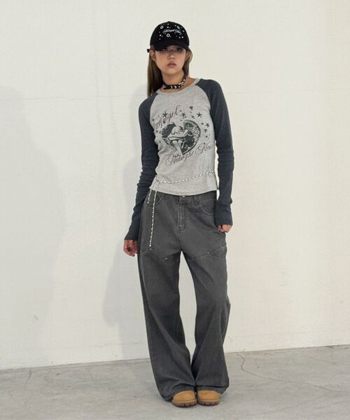 Midnight Move（ミッドナイトムーブ）の「hb rivet pants (brown)（その他パンツ・レディース・その他・SMALL/MEDIUM）」の6枚目の写真