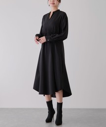 ナチュラルストレッチワンピース
