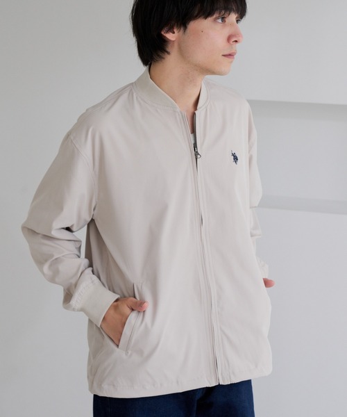 U.S. POLO ASSN.(ユーエスポロアッスン)の「【U.S. POLO ASSN.】ストレッチ リブ ブルゾン(ブルゾン・メンズ・ネイビー/アイボリー・M)」の4枚目の写真
