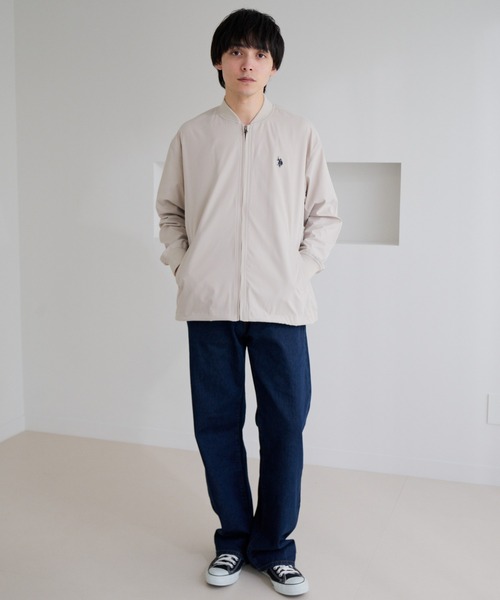 U.S. POLO ASSN.(ユーエスポロアッスン)の「【U.S. POLO ASSN.】ストレッチ リブ ブルゾン(ブルゾン・メンズ・ネイビー/アイボリー・M)」の9枚目の写真