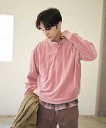 BAYFLOW | ベロアヘンリーネックプルオーバー(Tシャツ/カットソー)