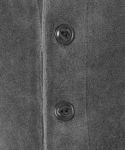 BAYFLOW(ベイフロー)の「ベロアヘンリーネックプルオーバー(Tシャツ/カットソー・メンズ・チャコール/グリーン/ピンク・MEDIUM/LARGE)」の6枚目の写真