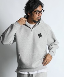The DUFFER of ST.GEORGE | 〔BLACK LABEL〕"SORONA" HENLEY PO PARKA：セットアップ ダンボールニット ヘンリーネック パーカー(パーカー)