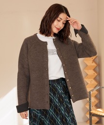 FOUND GOOD | WフェイスハイショクニットCD(カーディガン/ボレロ)