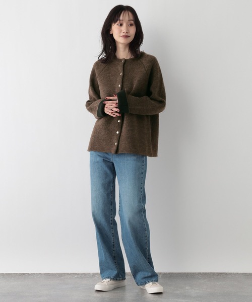 FOUND GOOD（ファウンドグッド）の「WフェイスハイショクニットCD（カーディガン/ボレロ・レディース・ベージュ/ブラウン系5/グレー系5/ブラック・L/M/S）」の21枚目の写真