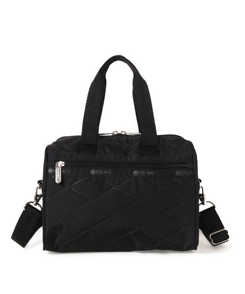 LeSportsac(レスポートサック)の「EVERYDAY SM SATCHEL ブラッククロスデボス(ショルダーバッグ・レディース・ブラック・FREE)」の7枚目の写真