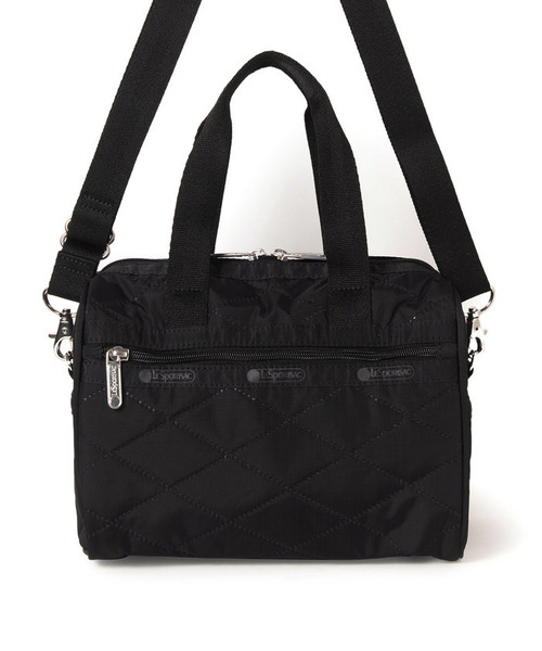 LeSportsac(レスポートサック)の「EVERYDAY SM SATCHEL ブラッククロスデボス(ショルダーバッグ・レディース・ブラック・FREE)」の3枚目の写真