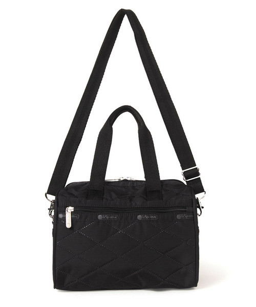LeSportsac(レスポートサック)の「EVERYDAY SM SATCHEL ブラッククロスデボス(ショルダーバッグ・レディース・ブラック・FREE)」の4枚目の写真