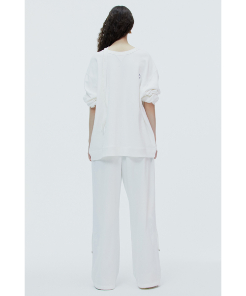 NOHANT(ノアン)の「PRINCE TWO WAY SWEATSHIRT WHITE(スウェット・レディース・ホワイト・LARGE/MEDIUM/SMALL/X-SMALL)」の4枚目の写真