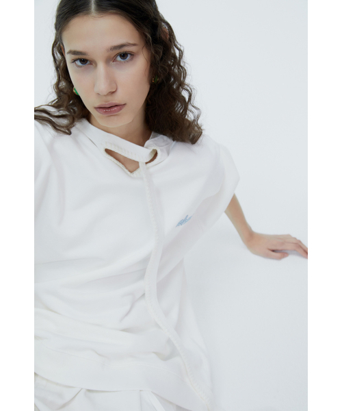 NOHANT(ノアン)の「PRINCE TWO WAY SWEATSHIRT WHITE(スウェット・レディース・ホワイト・LARGE/MEDIUM/SMALL/X-SMALL)」の6枚目の写真