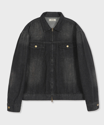 GLW（ジーエルダブリュ）の「ヴィンテージウォッシュドデニムジャケットブラック（デニムジャケット）」