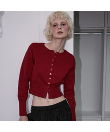 Classic Knit Cardigan [Burgundy]