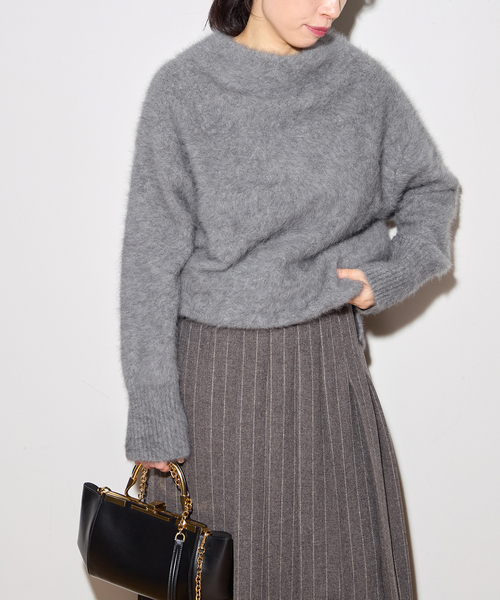 journalstand l`essage フォックスカシミヤオフプルオーバー 追加》FOX CASHMERE オフプルオーバー（ニット/セーター）｜journal