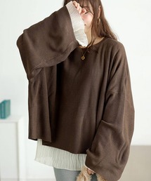 GOLDJAPAN（ゴールドジャパン）の「クロップドオーバーサイズハイゲージニット【大きいサイズ対応】（ニット/セーター）」