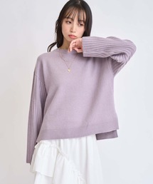 NOELA（ノエラ）の「ウールラクーン混デザインスリーブニット（ニット/セーター）」