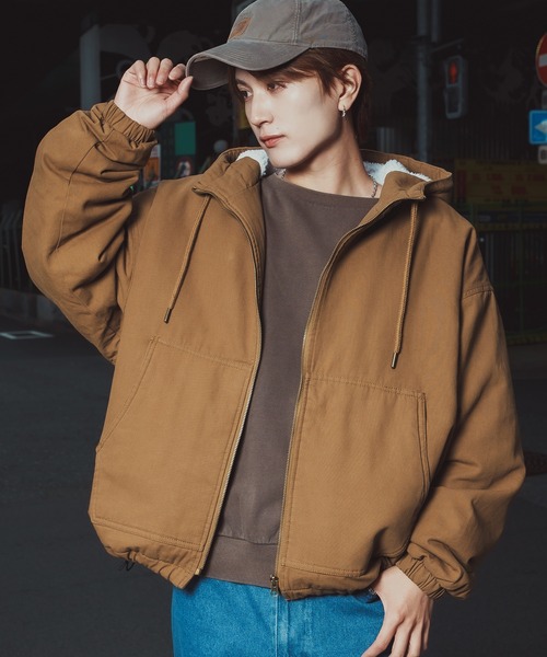 improves（インプローブス）の「ボアライナー ダック パーカーブルゾン（ブルゾン・メンズ・キャメル/ブラック・SMALL/MEDIUM/LARGE/X-LARGE）」の2枚目の写真