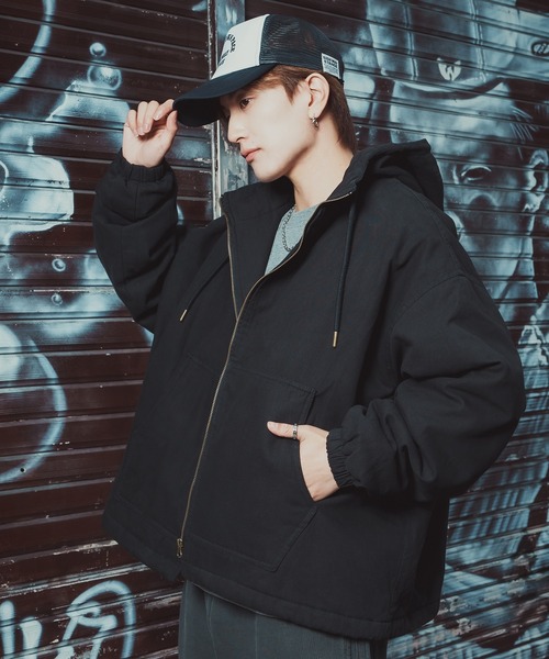 セール】ボアライナー ダック パーカーブルゾン（ブルゾン）｜improves