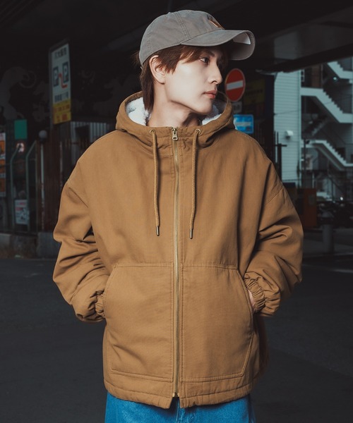 PGG パーカー　ブルゾン セール】ボアライナー ダック パーカーブルゾン（ブルゾン）｜improves