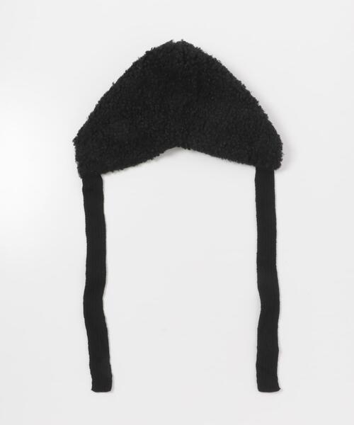 SMELLY(スメリー)の「ループボアボンネット(ニットキャップ/ビーニー・レディース・ベージュ/ブラック・-)」の18枚目の写真