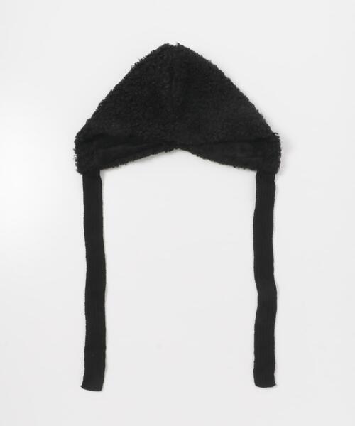 SMELLY(スメリー)の「ループボアボンネット(ニットキャップ/ビーニー・レディース・ベージュ/ブラック・-)」の17枚目の写真