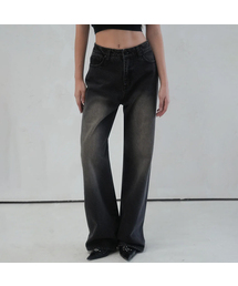 Vivacious（ビバシャス）の「D Brush Straight Denim Pants BLACK（デニムパンツ）」