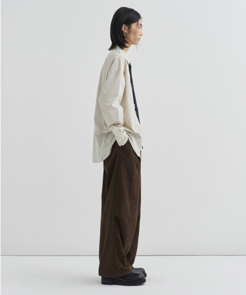 DRAW FIT（ドローフィット）の「エッセンシャルワイドワンタッチコーデュロイパンツ[BROWN]（その他パンツ・メンズ・その他・MEDIUM/LARGE/X-LARGE）」の2枚目の写真
