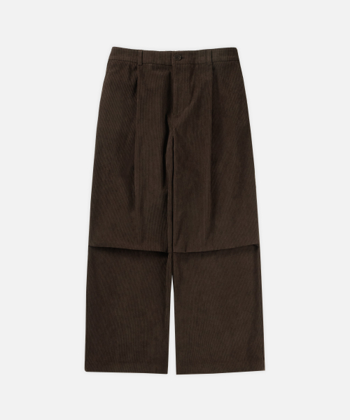 DRAW FIT（ドローフィット）の「エッセンシャルワイドワンタッチコーデュロイパンツ[BROWN]（その他パンツ・メンズ・その他・MEDIUM/LARGE/X-LARGE）」の3枚目の写真