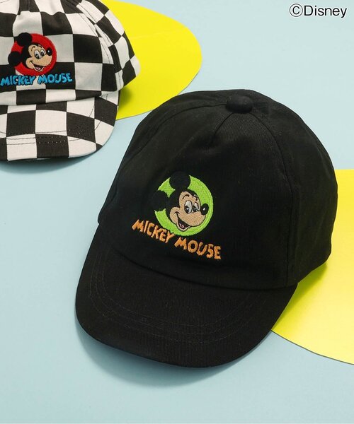Disney(ディズニー)の「ディズニーキャラクター/刺繍キャップ(キャップ・キッズ・オフホワイト/ブラック・54/50/58)」の1枚目の写真