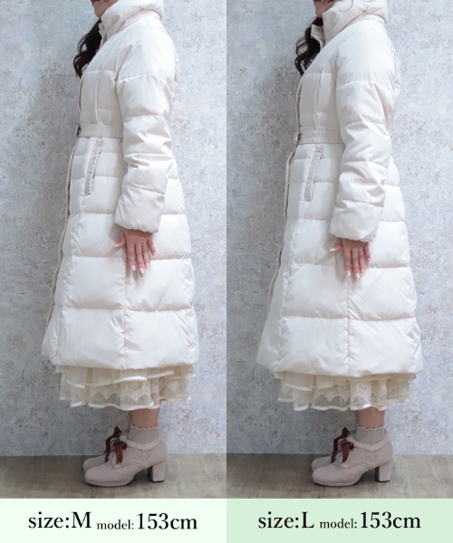 セール】シェイプ切替ロングダウンコート（ダウンジャケット/コート