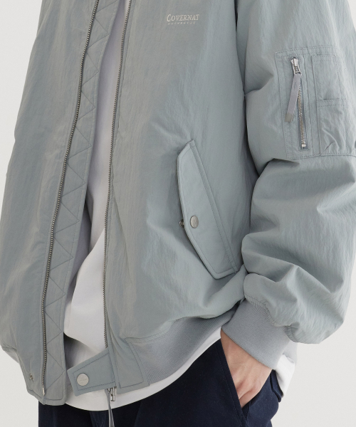 COVERNAT(カバーナット)の「MA-1ジャケット グレイッシュブルー(ブルゾン・レディース・その他・X-LARGE/SMALL/MEDIUM/LARGE)」の2枚目の写真