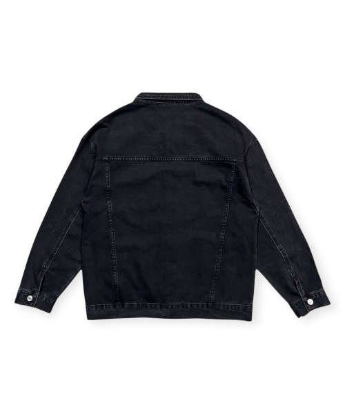 BORN SLIPPY（ボーンスリッピー）の「Basic Washing Denim Jacket (Black)（デニムジャケット・メンズ・その他・FREE）」の6枚目の写真