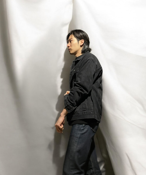 BORN SLIPPY（ボーンスリッピー）の「Basic Washing Denim Jacket (Black)（デニムジャケット・メンズ・その他・FREE）」の3枚目の写真