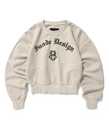 MONOGRAM CROP CREWNECK [PIGMENT BEIGE]