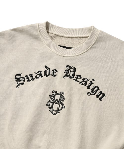 suade（スエード）の「MONOGRAM CROP CREWNECK [PIGMENT BEIGE]（スウェット・レディース・その他・MEDIUM/SMALL）」の3枚目の写真