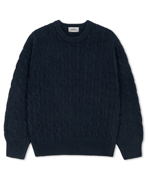ケーブルラウンドヘビーニットプルオーバー 11 COLOR COOSKT068